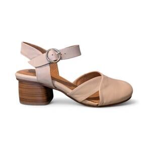 Miz Mooz Farah Heels Pumps Soft Cream Leather Size 9.5 US 40.5 EU NWOB Timeless